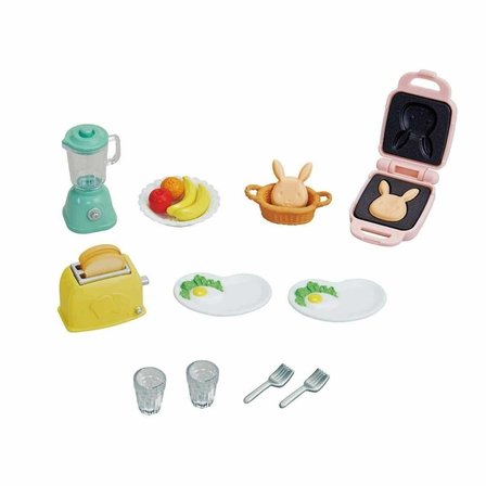Mey İthalat® 5444 Sylvanian Families Kahvaltı Seti +3 yaş figür dahil değil