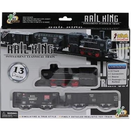 Mey İthalat® TL05 13 PARÇA IŞIKLI KLASİK TREN- ŞİM