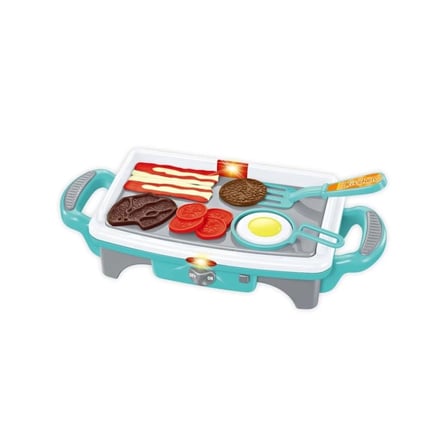 Mey İthalat® QF2908P-1-QF2908G-1 Işıklı Aksesuarlı Teppanyaki Izgara -Vardem Oyuncak