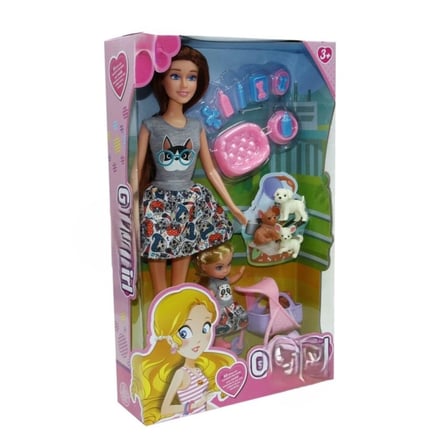 Mey İthalat® WG-115164 KUTULU 29 CM ANNE KIZ PET SHOPTA