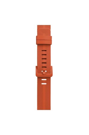 Mey İthalat®   Watch 42mm KR408 Çizgili Silikon Kordon - Turuncu