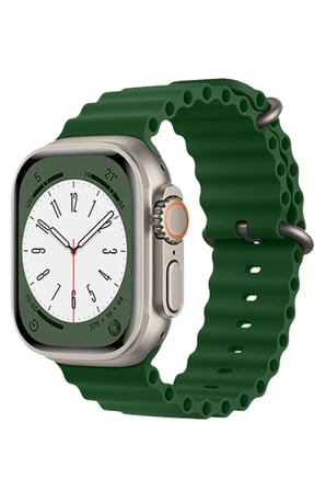 Mey İthalat®   Watch 38mm Ocean Kordon - Koyu Yeşil