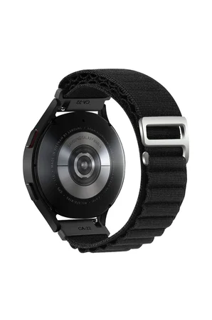 Mey İthalat®  Watch 20mm KR410 Kumaş Kordon - Siyah