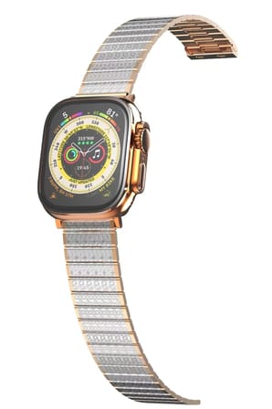 Mey İthalat®   Watch 38mm Made Metal Kordon - Gümüş-Rose Gold