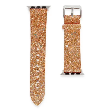 Mey İthalat®   Watch 42mm Starry Taşlı Kordon - Pudra