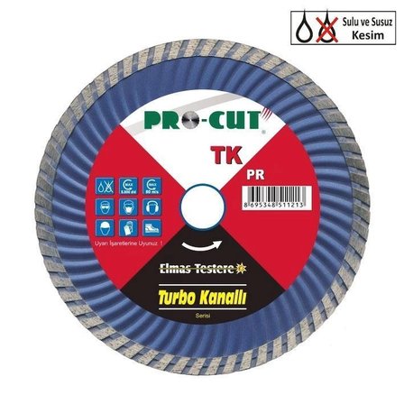 Mey İthalat® Procut TK 115 mm Turbo Kanallı Elmas Testere