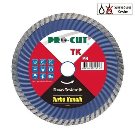 Mey İthalat® Procut TK 180 mm Turbo Kanallı Elmas Testere