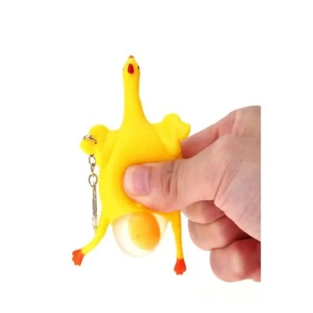 Mey İthalat® Squishy Yumurtlayan Tavuk Anahtarlık