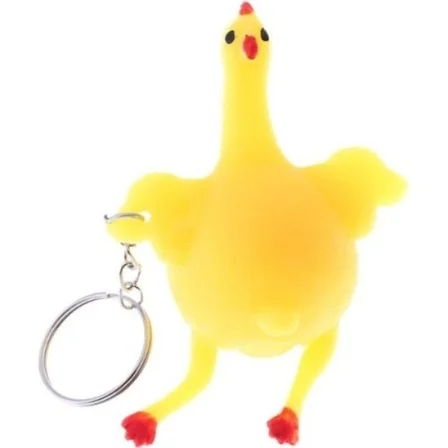 Mey İthalat® Squishy Yumurtlayan Tavuk Anahtarlık