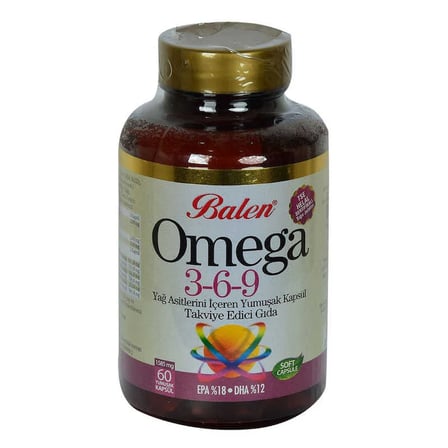 Omega 3-6-9 1585 Mg x 60 Yumuşak  EPA-18 DHA-12