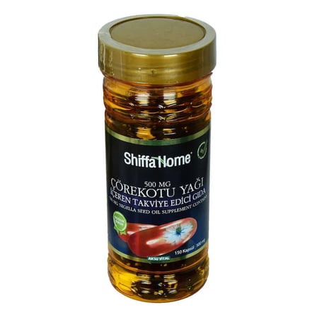 Shiffa Home Çörek Otu Yağı Soğuk Pres 500 Mg x 150