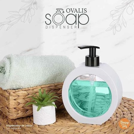 350 ML Tezgah Üstü Oval Banyo Mutfak Sıvı Sabunluk  Banyo Mutfak Bulaşık Labo Deterjanlık