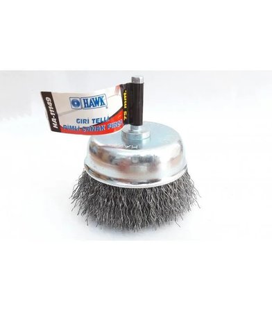 HA11147 Pimli Gri Tel Çanak Fırça 65 mm