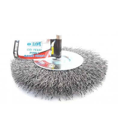 HA11135 Pimli Gri Tel Daire Fırça 100x10 mm