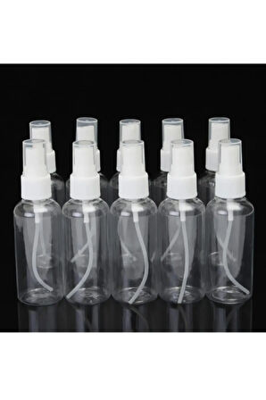 10 Adet 50ml Plastik Sprey Şişe Hediyelik Dezenfektan Kolonya Şişesi
