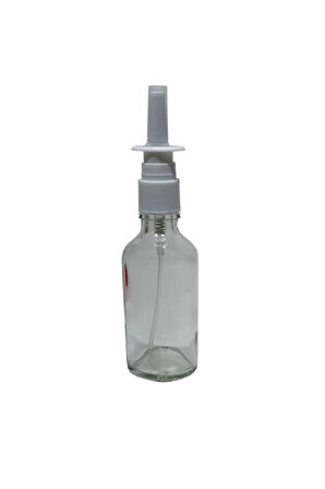50 Ml Burun Sprey Başlıklı Şeffaf Cam Şişe 2 Adet