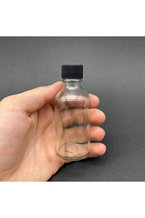6 Adet Cam Şişe Oda Kokusu Esans Şişesi Çok Amaçlı Plastik Kapaklı Sızdırmaz 6x50ml