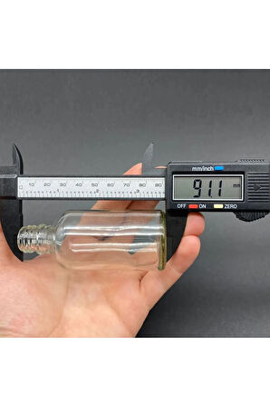 6 Adet 50ml Cam Şişe Küçük Gold Metal Kapaklı Çok Amaçlı Shot Şişesi 6x50ml
