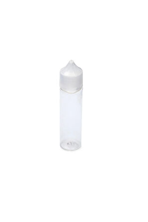 60 ml Gorilla - Pet Damlalık Şişe - Likit - Şeffaf - Şeffaf Kilit Kapaklı - Boş Şişe - 8 Adet