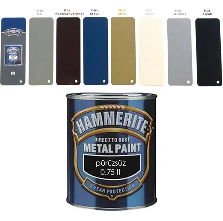 MARSHALL HAMMERİTE DÜZ PÜRÜZSÜZ TİP METAL BOYALARI 2.5 LT