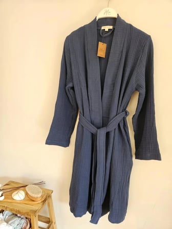 Mia Mina Home Baby 4 Kat Müslin Kimono Model Bornoz/Sabahlık