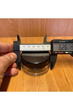 50 Cc Cam Krem Kavanozu - Siyah Plastik Kapaklı - 50 Ml Cam Krem Kavanozu 20 Adet
