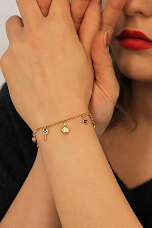 14 Ayar Charmlı Günlük Bileklik