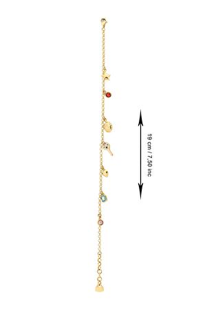 14 Ayar Charmlı Günlük Bileklik