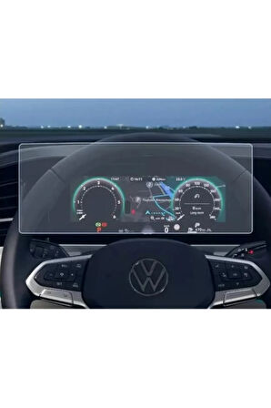 Volkswagen Passat 2024 10.25 inç Digital Gösterge Uyumlu MAT Görünüm 9H Nano Ekran Koruyucu MAT