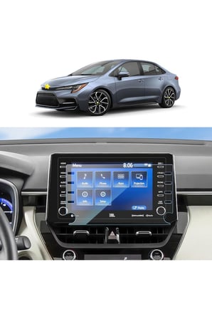 Toyota Corolla 2019 2022 Model 8" Audio Multimedya Uyumlu MAT Görünüm Ekran Koruyucu Nano Cam MAT