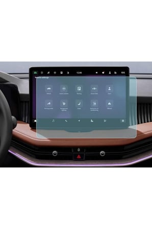 Skoda Superb 2024 2025 Premium Paket 10 Inç Audio Multimedya Uyumlu Mat Görünüm Ekran Koruyucu Mat