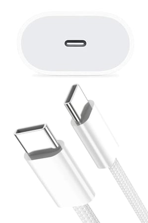 iphone 16 Pro Max Uyumlu 35W GaN Gerçek Güç Type-C Adaptör + 60W Type-C Type-C Kablo Şarj Set