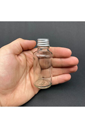 30 Ml Cam Metal Kapak Kolonya Losyon Boş Şişe 20 Adet