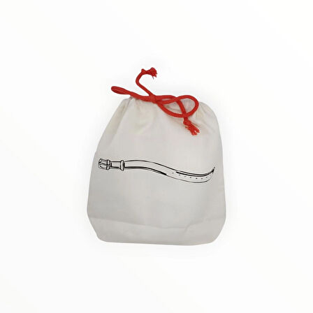 Kemer Baskılı Ham Bez Kese Ev Bavul Düzenleyici Organizer Seyahat Kesesi