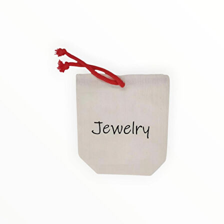 Aksesuar Takı Baskılı Ham Bez Kese Kadın Takı Çanta Bavul Düzenleyici Organizer Seyahat Kesesi