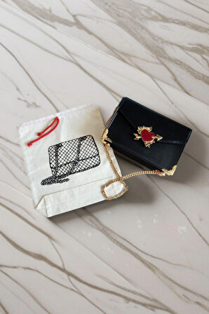 El Omuz Çantası Baskılı Ham Bez Kese Çanta Valiz Düzenleyici Organizer Seyahat Kesesi