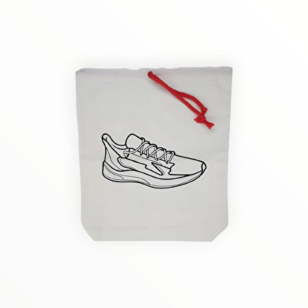 Spor Ayakkabı Baskılı Ham Bez Kese Çanta Bavul Düzenleyici Organizer Seyahat Kesesi