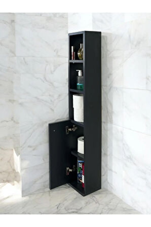 WC Klozet Rafı, Tuvalet Kağıtlığı, %100 MDF Banyo Düzenleyici Raf, Banyo Lavabo Dolabı, WC Kağıtlık