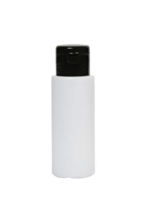 100 Ml - Siyah - Fliptop Kapaklı -dezenfektan - Kolonya - Likit - 10 Adet