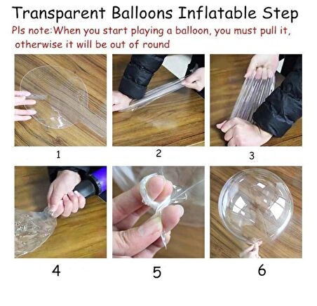 Kırmızı Simli Yuvarlak Şeffaf Balon 24 İnç (CLZ)