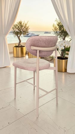 Elyon Serisi 65 cm 1. Sınıf Metal Ayaklı 1. Sınıf İthal Kumaş Bar Sandalyesi