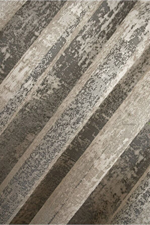 Bulut Tül Exculusive Micro Örgü 3K Vizon-Bej-Açık Kahve Tül Perde