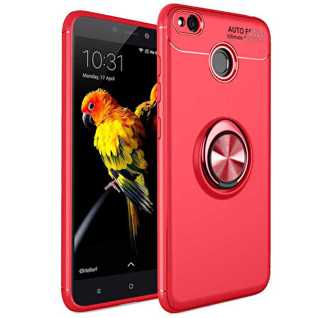 Xiaomi Redmi 4x Kılıf Yüzüklü Magnetli Ravel Case