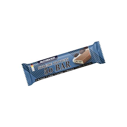 Nutrever Xtreme Protein Bar 50 gr 24 Adet - Kremalı Kurabiye