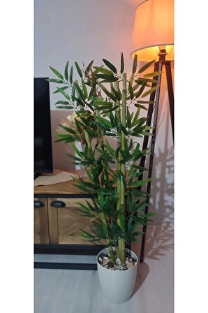 100 Cm Saksılı Bambu 3 Adet Çubuk Yapay Agaç Bambu Çubukları Bahçe Balkon Ev Dekorasyon Bitki Botanik Bahçesi