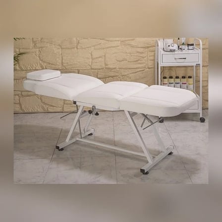 Koza Sırt ve Ayak Kısmı Hareketli Koltuk | Beyaz