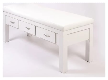 Foça Ahşap Bakım Masası | Beyaz