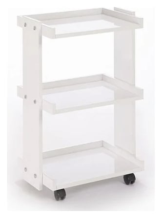 Natura Cihaz Taşıma ve Setup Sehpası | 3 Raflı - Beyaz