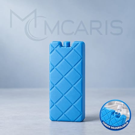Doldurulabilir Buz Aküsü - Dondurucu Buz Kasedi Ice Box Soğutucu Blok (Mavi) (Kargo Hariç)