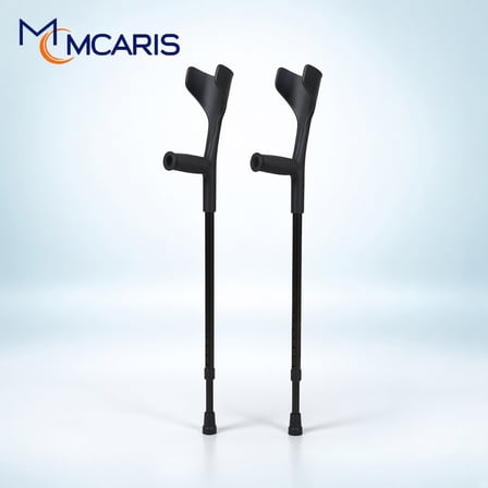 Kanatlı Kanedyen Siyah | Dirsek Destekli Koltuk Değneği MCARIS